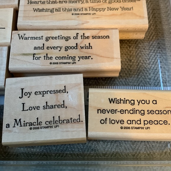 Christmas greetings stamp set - Picture 5 of 9